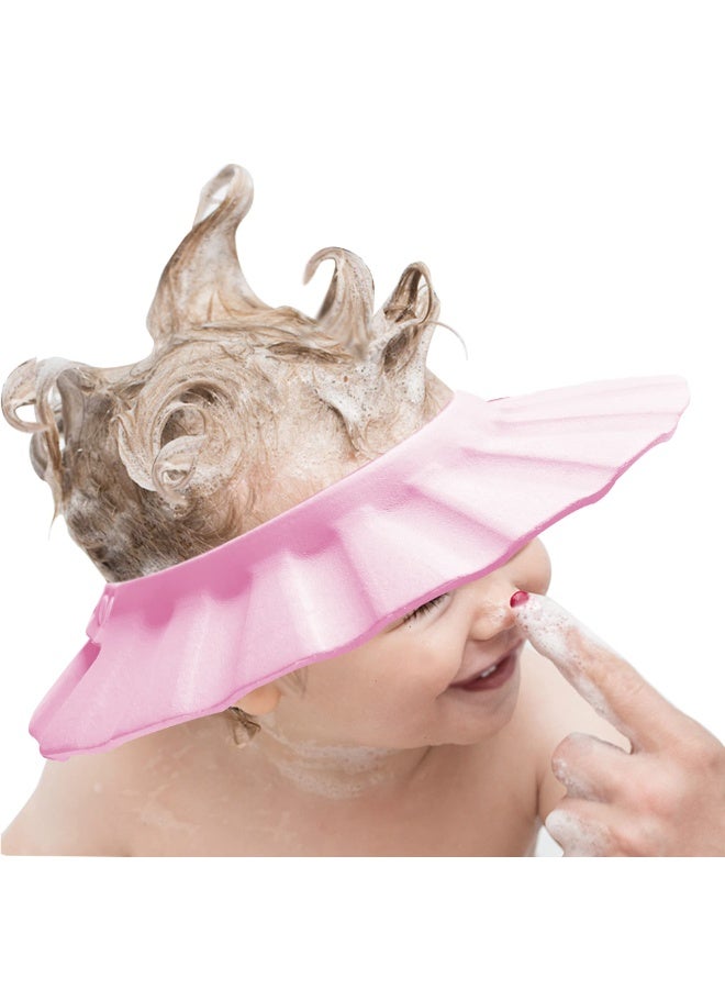 Soft and adjustable baby shower cap for washing hair and bathing; protective shower cap for toddlers, babies, and children. - Image 3